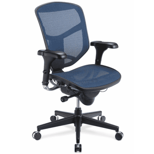 Modern Comfort Quantum Work Pro Fully Adjustable Rear Tilt Lock Infinite Recline Adjustable Seat Depth with Mesh Back and Seating Chair Beverly Hills Chairs